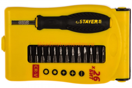 Набор для точных работ 28 предметов STAYER MASTER 25614-H28