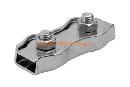 Зажим троса двойной, оцинкованный (35 шт; 5 мм; ТФ5) Зубр 4-304445-05 Зажим троса двойной, оцинкованный (35 шт; 5 мм; ТФ5) Зубр 4-304445-05