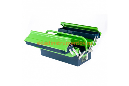 Ящик для инструмента СИБРТЕХ 430x200x200 мм, пять секций, металлический 90751