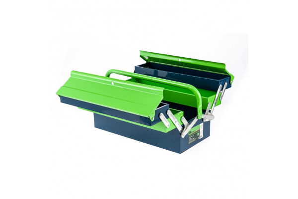 Ящик для инструмента СИБРТЕХ 430x200x200 мм, пять секций, металлический 90751