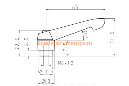 Зажимной рычаг KIPP K0269.2061