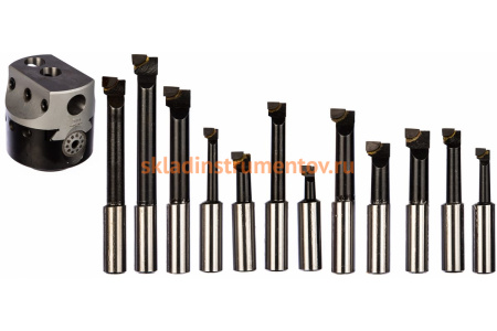 Головка расточная с набором резцов VH-75/12SET PROMA 25041002