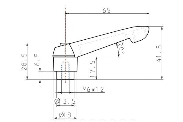 Зажимной рычаг KIPP K0269.2061
