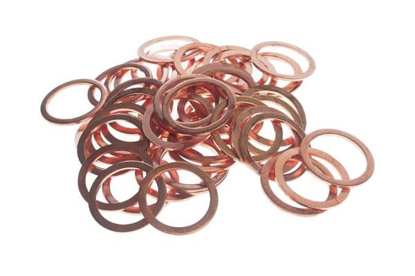 Набор медных шайб JTC размер: толщина 1.2, внутр. д. 20.4, наружн. д. 25.8 50 шт. 2018