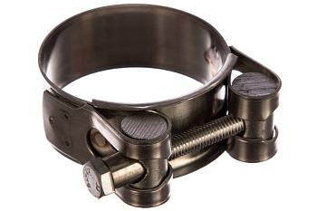 Металлические хомуты СИБРТЕХ, силовые, 44-47мм, ширина 22мм, шарнирный, W4, 2шт 475373