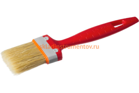 Плоская кисть для всех видов ЛКМ, пластмассовая ручка, 2"/50мм ЗУБР СТАНДАРТ УНИВЕРСАЛ 01015-050