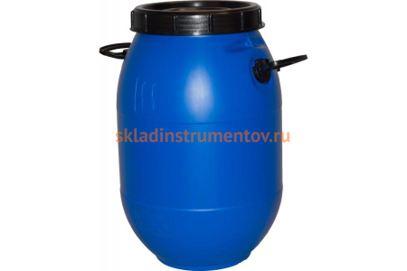 Бочка с винтовой крышкой ТАРА п/э, 50 л, синяя 10779