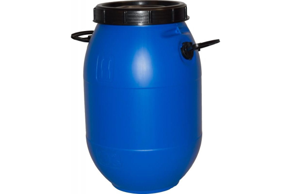 Бочка с винтовой крышкой ТАРА п/э, 50 л, синяя 10779
