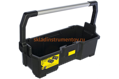 Открытый профессиональный пластмассовый ящик для инструмента со съемным кейсом STANLEY 1-97-506
