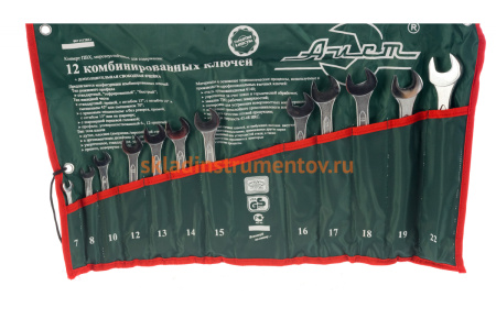 Набор ключей комбинированных 12 предметов AIST 0011412BX1-M 00-00009904