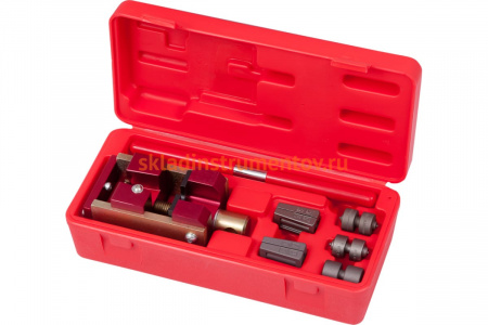 Приспособление для развальцовки тормозных трубок 4.75 и 6мм, кейс, 7шт МАСТАК 102-10046C