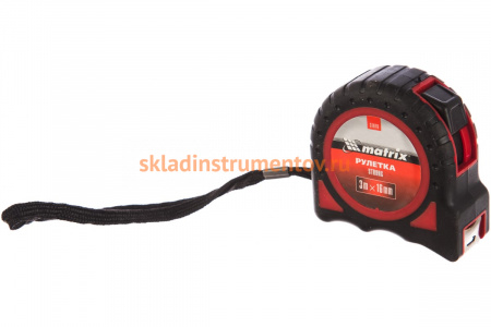 Рулетка Strong, 3 м х 16 мм, MATRIX 31078