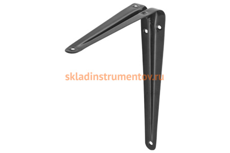 Уголок-кронштейн STAYER MASTER 125х100 мм, черный 37401-4