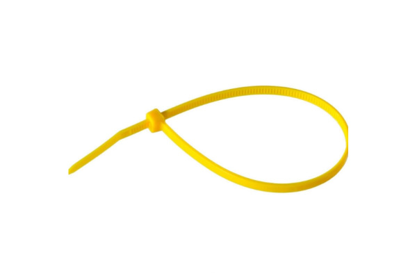 Нейлоновый хомут Зубр МАСТЕР желтый, 3,6 мм x 200 мм, 100 шт 309050-36-200
