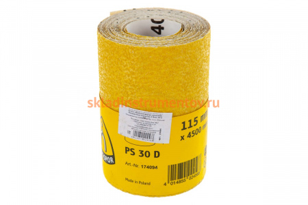 Шлиф-шкурка на бумажной основе (115 мм; 4.5 м; Р40) KLINGSPOR 174094