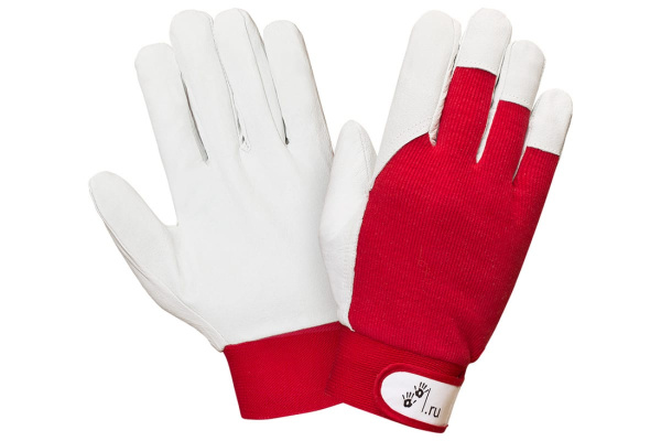 Перчатки 2Hands трикотаж/свиная кожа 0255-10,5