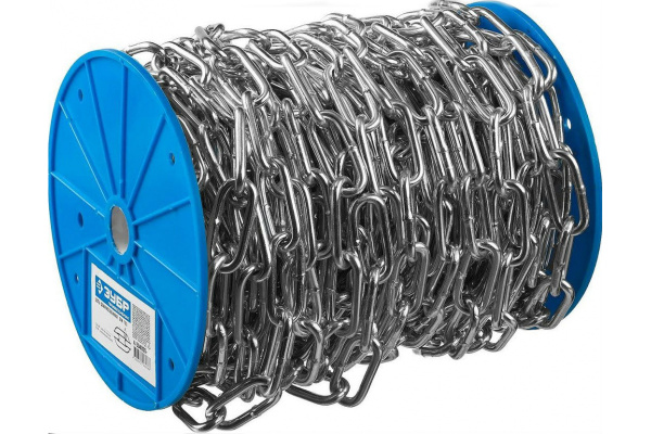 Цепь длиннозвенная DIN 763 Зубр 4-304030-06 Цепь длиннозвенная DIN 763 Зубр 4-304030-06