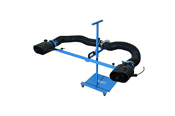 Стойка с неопреновыми наконечниками Trommelberg d200x100 мм, под двойной выхлоп, шланг 75 мм CA90007601D