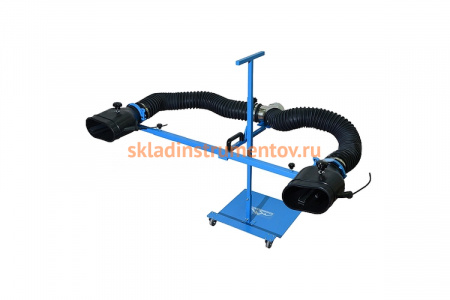 Стойка с неопреновыми наконечниками Trommelberg d200x100 мм, под двойной выхлоп, шланг 100 мм CA90010201D