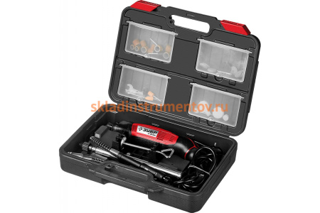 Электрический гравер ЗУБР 41 предмет, кейс ЗГ-160 КН41