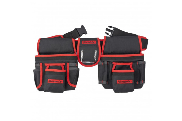 Сумка-пояс двойная (20 карманов; держатель для молотка) MATRIX 90240