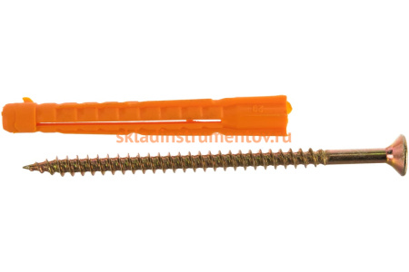 Дюбель универсальный с шурупом 8 шт. (6х52 мм) Зубр 4-301196-06-052