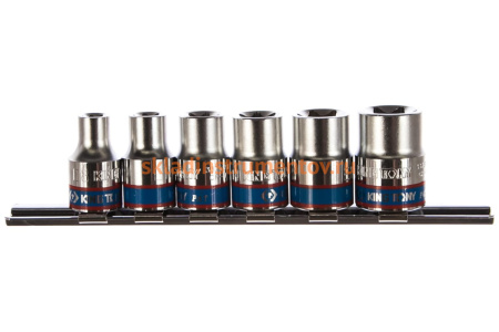 Набор торцевых головок (3/8", TORX Е-стандарт, Е8-Е18, 6 предметов) KING TONY 3106PR