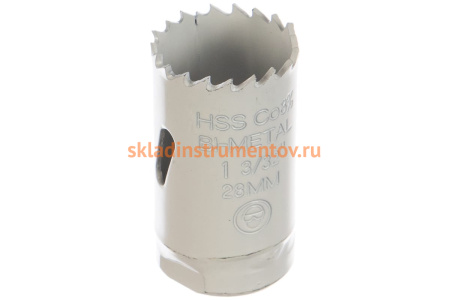 Коронка биметаллическая HSS Co 8% (28 мм) RUKO 126028