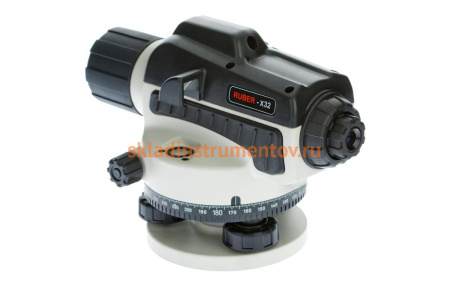 Комплект ADA: нивелир Ruber 32 с поверкой + рейка STAFF 3 + штатив на клипсах Light А00201_К1