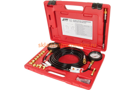 Тестер давления масла КПП с двумя манометрами в кейсе JTC-4250