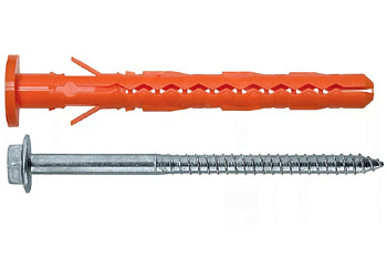 Дюбель Mungo MBK-STBf 10х160 фасадн. с борт. HEX/T40 гор. оцинк. или ТДЦ 25 шт. 1120616F