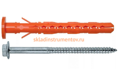 Дюбель Mungo MBK-STBf 10х80 фасадн. с борт. HEX/T40 гор. оцинк. или ТДЦ 50 шт. 1120608F
