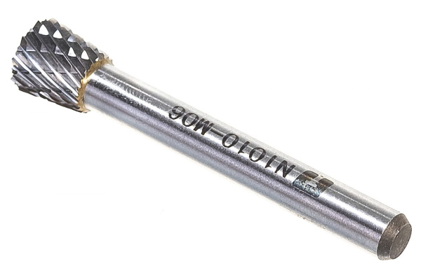 Борфреза твердосплавная обратный конус с двойной насечкой (10х10 мм; хвостовик 6 мм) ПНЕВМО-ТРЕЙД N1010-M06