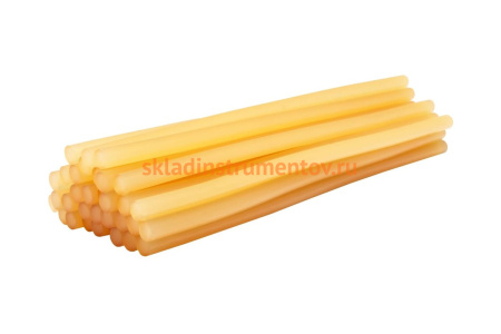 Клей жёлтый, прозрачный (33 шт; 11х300 мм) для клеевого пистолета ПРАКТИКА 641-664