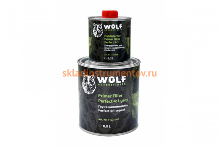 Грунт-наполнитель Wolf Perfect Filler 4:1, серый 112.1000