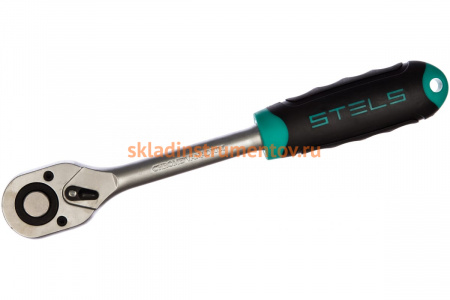 Ключ-трещотка 1/2", 72 зуба, с быстрым сбросом, CrV STELS 14027