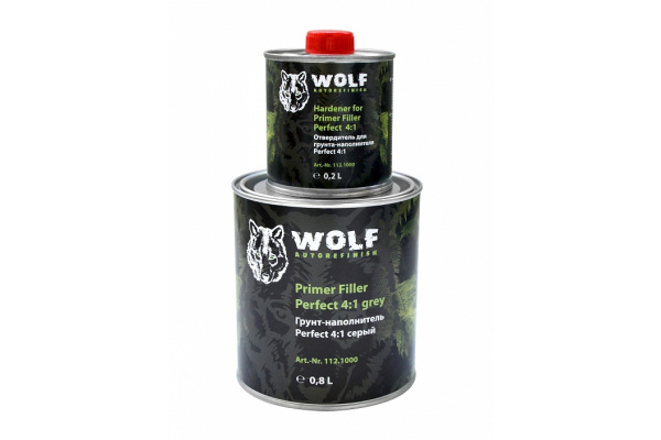 Грунт-наполнитель Wolf Perfect Filler 4:1, серый 112.1000