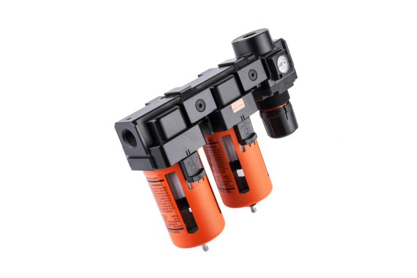 Блок подготовки воздуха: масловлагоотделитель, регулятор, манометр (3000 л/мин; 10 бар; 1/2") WIEDERKRAFT WDK-70740