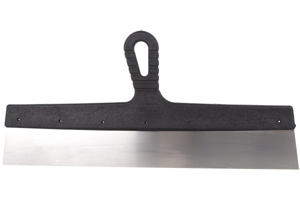 Шпатель фасадный из нержавеющей стали, 450 мм, пластмассовая ручка СИБРТЕХ 85450