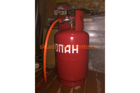 Баллон пропановый 27 л с вентилем ВБК НЗГА с предохранительным клапаном Спец СВ-БАЛ27ВБКН