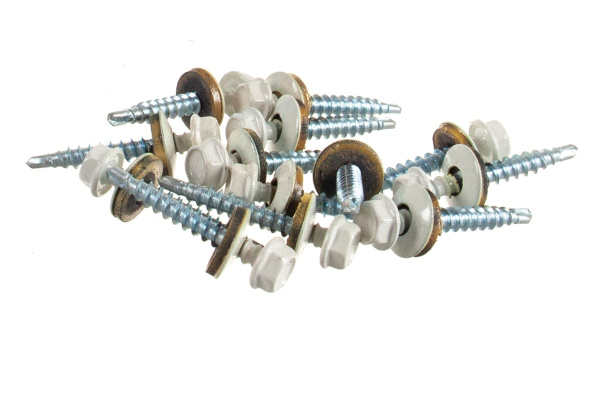 Кровельные саморезы ЗУБР СКД RAL 9003 белый, 35x4.8 мм, 380 шт 4-300315-48-035-9003