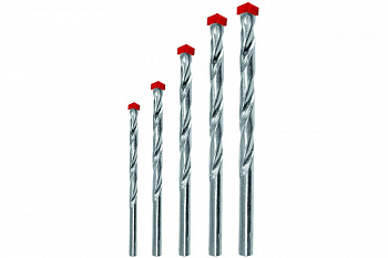 Набор сверл по бетону Стандарт (5 шт; 4-10 мм) Biber 80505 тов-041940