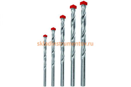 Набор сверл по бетону Стандарт (5 шт; 4-10 мм) Biber 80505 тов-041940