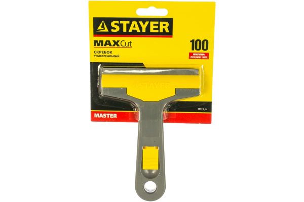 Универсальный скребок STAYER MASTER пластмассовый корпус, 100мм 08515_z01