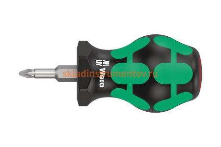 Крестовая отвёртка для карбюраторов WERA 350 PH Stubby PH1x25 мм WE-008850