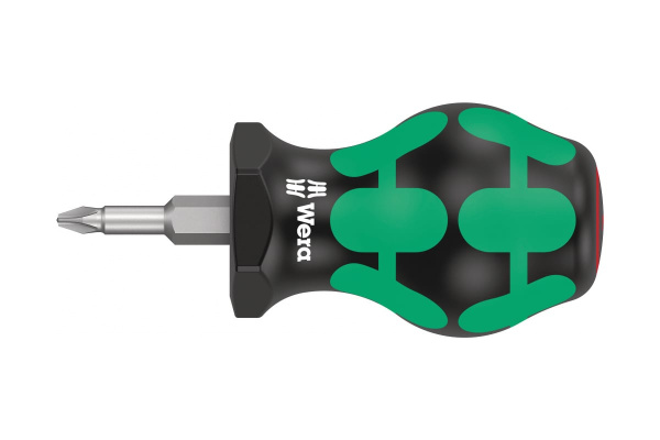 Крестовая отвёртка для карбюраторов WERA 350 PH Stubby PH1x25 мм WE-008850