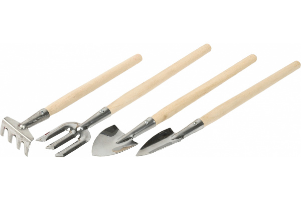 Набор инструментов Зубр из нержавеющей стали для ухода за комнатными растениями 4 шт. 4-39691-H4