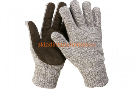 Утепленные перчатки ЗУБР Полюс Профессионал, S-M 11468-S