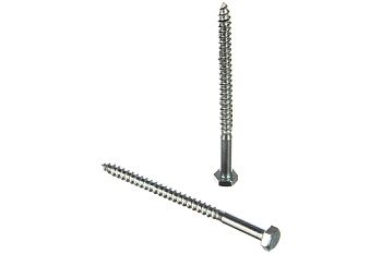 Шурупы ШДШ с шестигранной головкой ЗУБР /DIN 571/ 90 х 6 мм 60 шт 4-300451-06-090