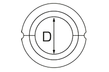 Матрица круглая С-30/60т (30 мм; 60 т; стальные зажимы) для пресса ПГ-60 КВТ 61562